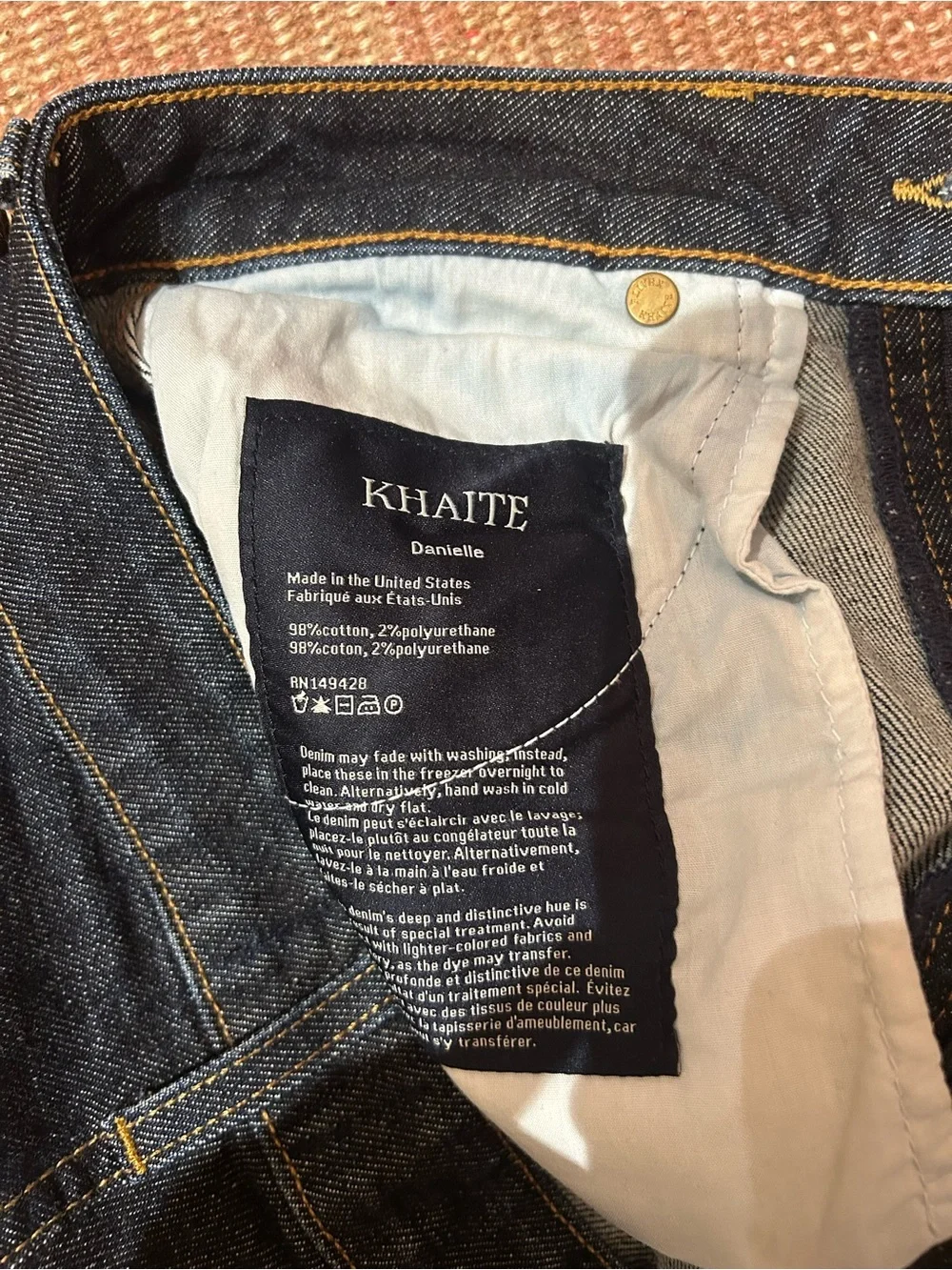 KHAITE Danielle jeans (dark wash) - Picture 7 of 9